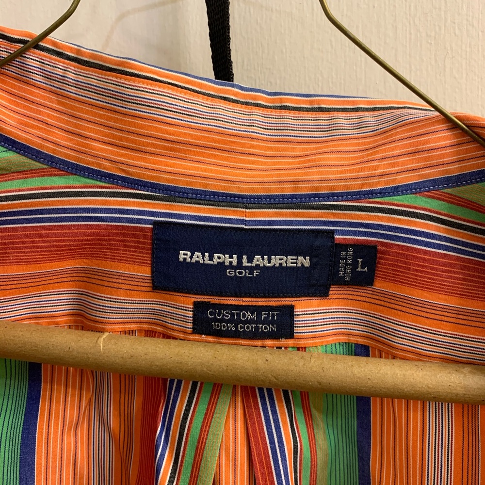 Multi color Ralph Lauren  stripe button up shirt